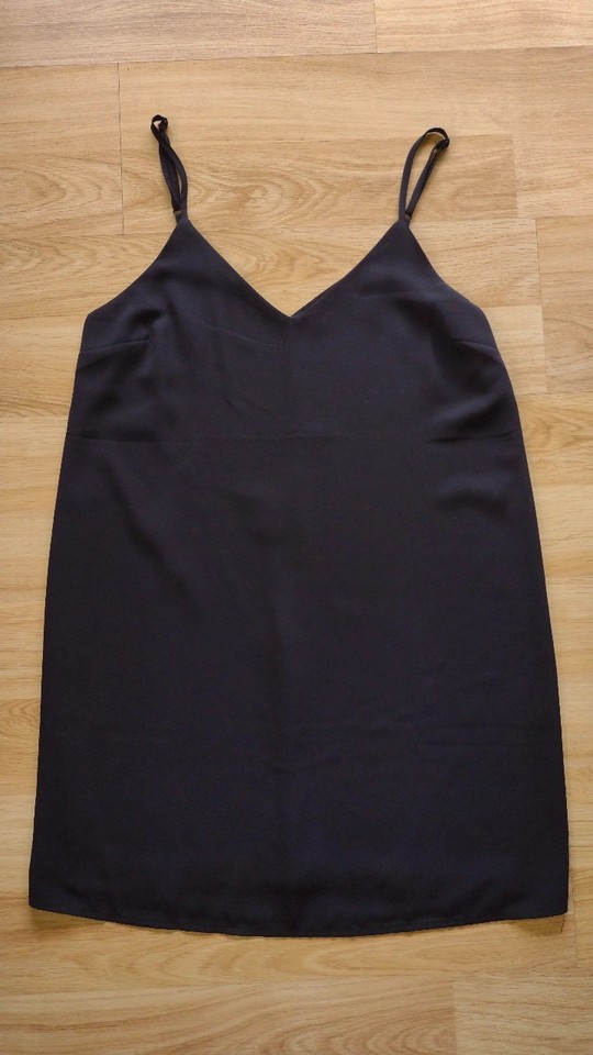 COTTON ON classic black mini slip dress GENTLY USED S