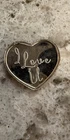 1 Gram .999 Pure Fine Silver Bar I Love You Heart Shaped Design - Stained