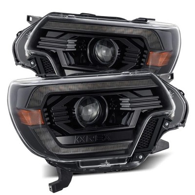 AlphaRex LUXX-Series LED Projector Headlights Black | Fits 12-15 Toyota Tacoma