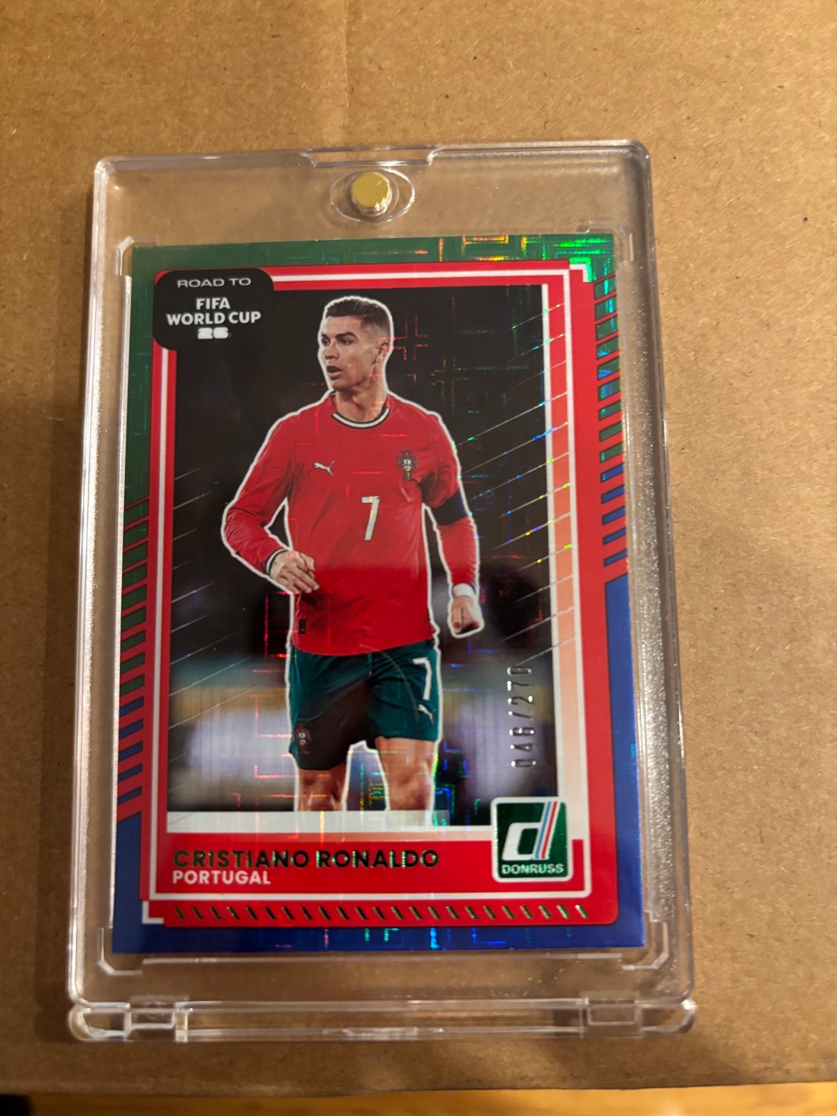 2025-26 Panini Donruss Cristiano Ronaldo #91 Green and Blue Maze