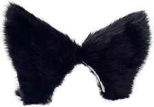 Black Cute Cat Ears Hair Clips,Pins Hairpin Furry Kitty Ears Barrettes Headwear