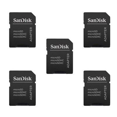 5 Pack MicroSD MicroSDHC to SD SDHC Adapter. Works with Memory Cards up to 32...