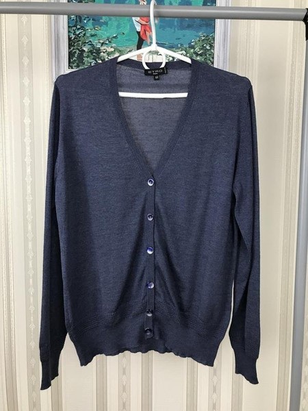 Women Etro Sweater Navy 40 / L / 48