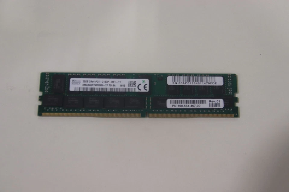 MÓDULOS DE MEMORIA SK HYNIX 32GB PC4-17000 DDR4 RDIMM | HMA84GR7MFR4N-TF | LOTE DE 2 Foto 2 de 3