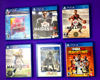 NBA 2K Playgrounds 2 - PS4 Lot NBA Live 15, Madden 15 & 18 and singstar SONY  VG
