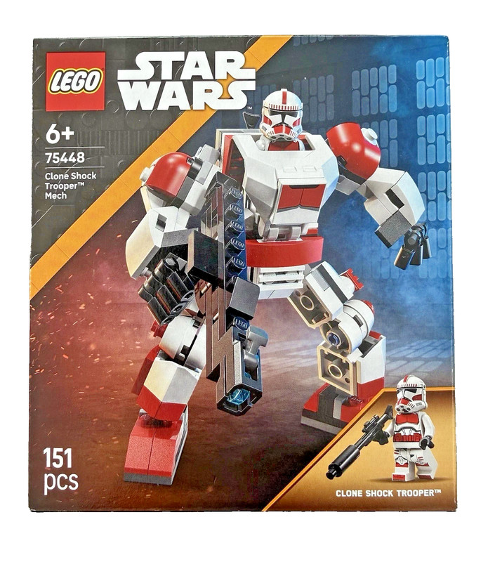 LEGO STAR WARS 75448 CLONE SHOCK TROOPER MECH , 151 Pieces, 6 Years +