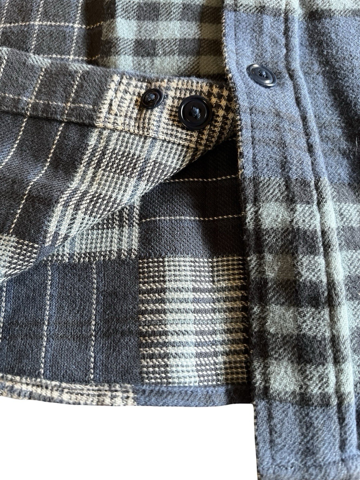 RAILS $148 Banton Blue Patchwork Button-Down Sz L… - image 5