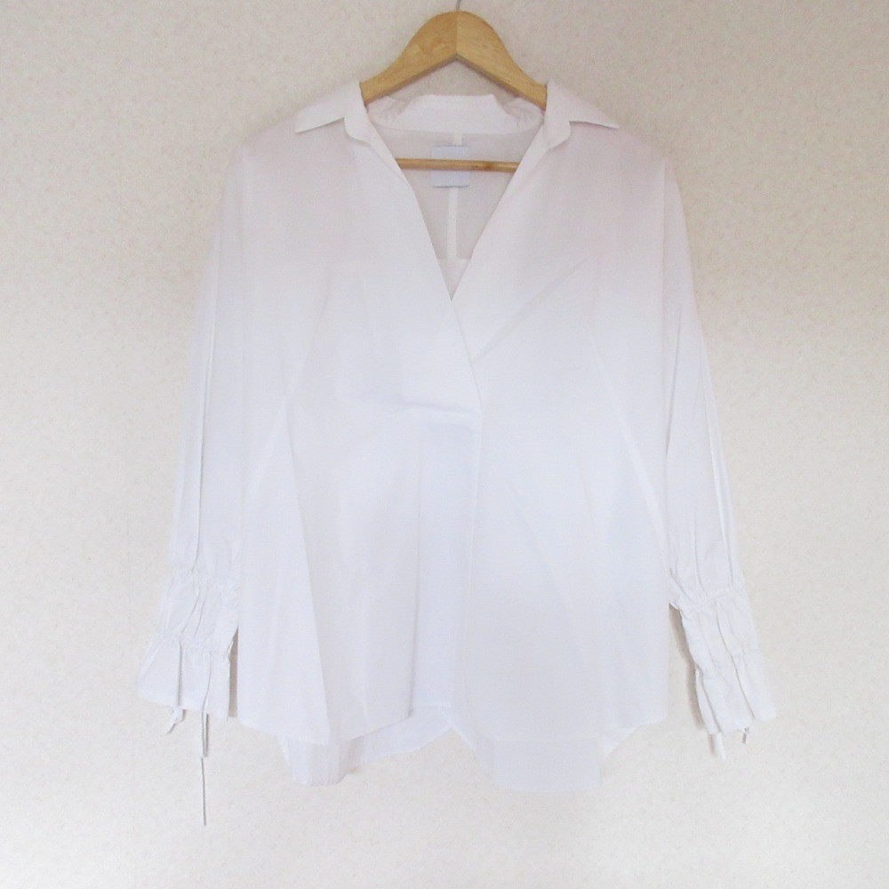 Ameri Dolman Sleeve Skipper Shirt Blouse White Wo… - image 1