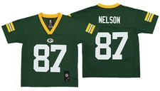 Outerstuff NFL Kids Green Bay Packers Jordy Nelson #87 Mid Tier Jersey, Green