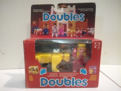 ZWEI KONSTRUKTIONEN PRINZESSIN UND KATZE DOUBLES MATTEL 1985 COD 2005 NEU
