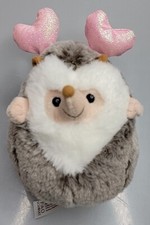 FAO Schwarz Hedgehog with PINK Heart Boppers 6" Stuffed Animal