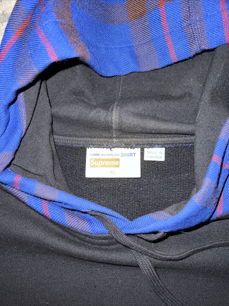 Supreme Comme Des Garcons CDG Box Logo Hooded Sweatshirt XL Supreme Comme Des Garcons CDG Box Logo Hooded Sweatshirt XL