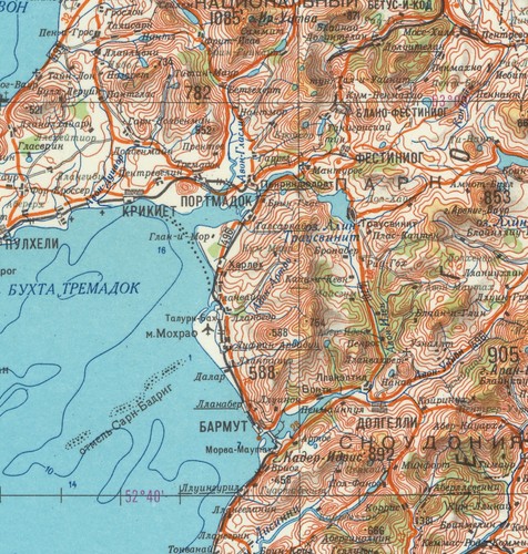 Russian Soviet Military Topographic Map - LIVERPOOL/ BIRKENHEAD (UK), ed.1985 - Picture 4 of 5