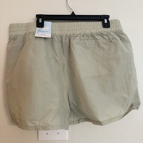 Pantaloncini da trekking attivi FLX donna XL verde menta tessuto fibbia vita alta rilassati NUOVI - Foto 7 di 16