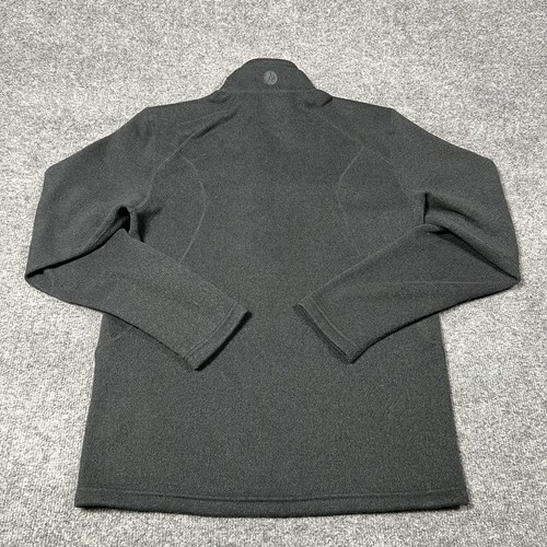 Marmot Jacket Mens Medium Dark Gray Fleece Drop Line Hiking Pullover Mock Neck - Picture 13 of 13