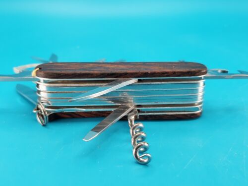 Victorinox Champion Swiss Army Knife Multi Tool! CUSTOM WOOD SCALES - Picture 4 of 8
