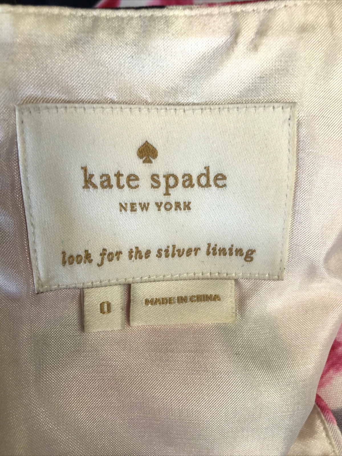 Abito tubino Kate Spade classico nuovo bocciolo di rosa floreale taglia 0