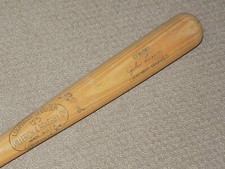 Johnny Logan H&B Game Bat Milwaukee Braves Pittsburgh Pirates