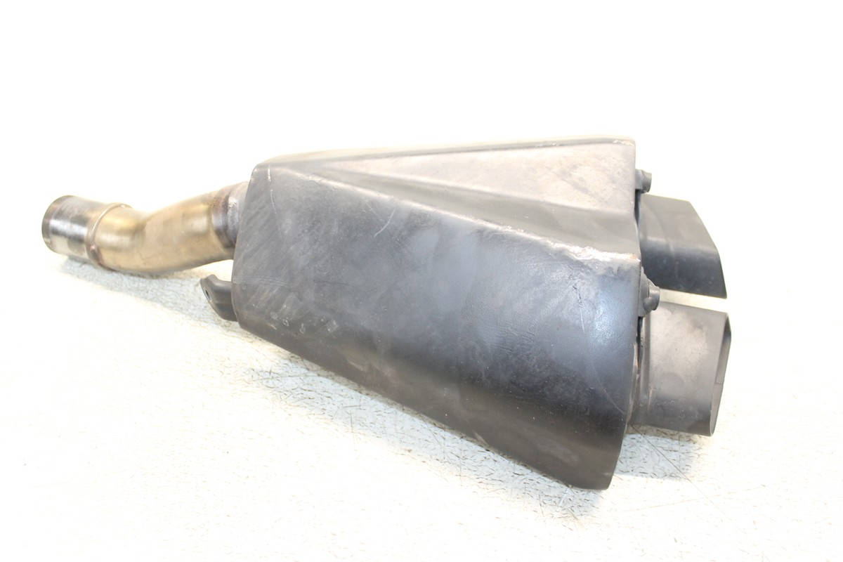 12 KAWASAKI Z1000 LEFT EXHAUST PIPE MUFFLER SLIP ON CAN SILENCER