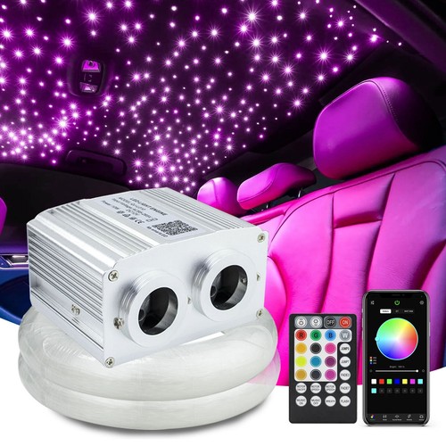 Auto RGBW LED Sternenhimmel Meteor Star Twinkle Lichtfaser Glasfaser Optik NEU - Picture 3 of 28