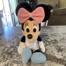 Vintage 1984 Minnie Mouse Plush Playskool Pink Stuffed 16" Doll
