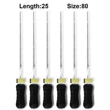 Sky Choice K-Files - 25 mm Length, Size 80 Black with Rubber Stopper 6/Pkg