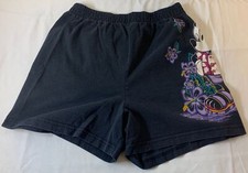 1990's Walt Disney MICKEY MOUSE BEACH SHORTS  cotton, black, Size L