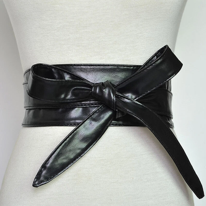 Fashion Women Synthetic Leather Waist Belt Fetish New Lady Wide Corset Waistband
