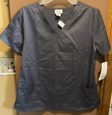 New Barco Pewter XL Scrub Top
