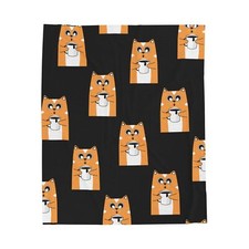 Cozy Cat Plush Blanket, Cute Pet Lover Gift, Warm Throw for Home, Cat Lover