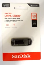 SanDisk 512G Ultra Slider USB 3.2 Type-C Flash Drive SDCZ480-512G-A46  NEW