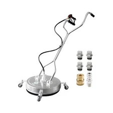 janz 20" Pressure Washer Surface Cleaner with 4 Wheels,Dual Handle,Stainless ...