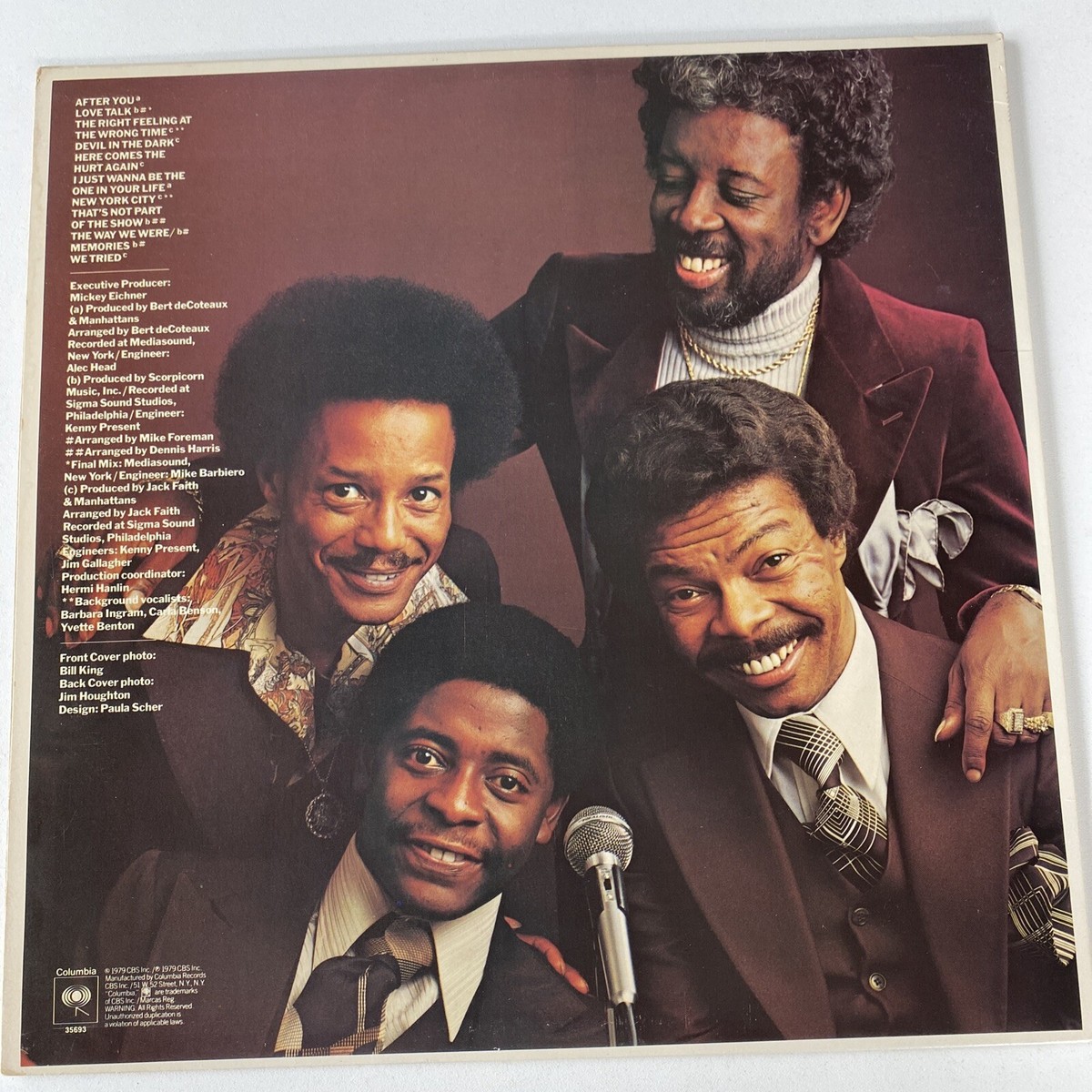 Lui / lui (78) LPレコード Manhattans Love Talk vinyl LP Columbia records JC 35693 1979