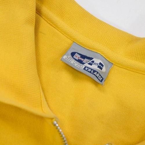 Rare VTG HELLY HANSEN Spell Out Flag Striped Collared 1/4 Zip Sweatshirt 90s 2XL - Picture 7 of 15