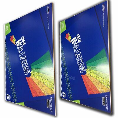 2 x A3 Skizzenblock Künstler Zeichenbuch 90 g/m² Papier Skizzenblock Blätter Kunst Wiro 