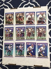 1990 Score Football Washington Team Lot Art Monk Russ Grimm Mann (20 Cards)
