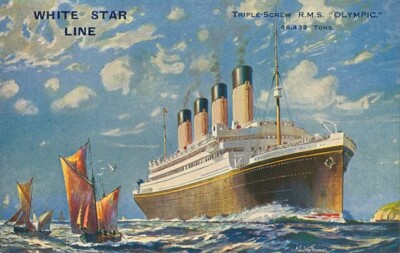RMS OLYMPIC *2X3 FRIDGE MAGNET* TITANIC SISTER SHIP LARGEST LONGEST BRITISH LINE