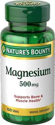 SM Nature's Bounty Magnesium 500mg Mineral Supplement 100 Tablets