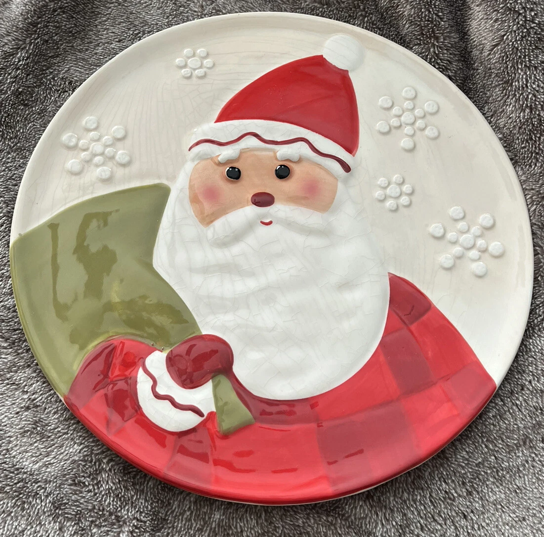 Santa top claus plates