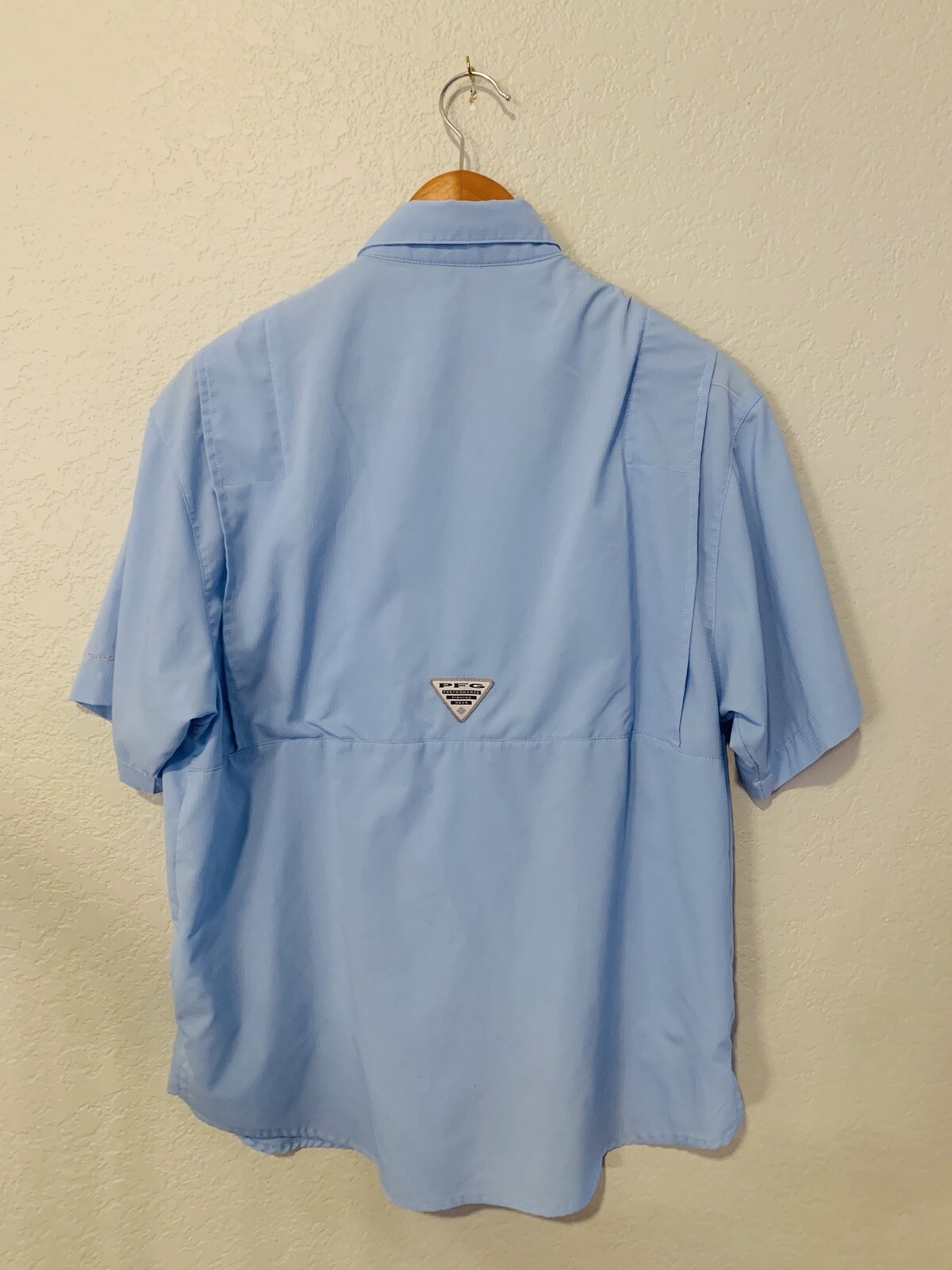 Kansas City Royals Columbia PFG Fishing Shirt Mens S/M Button Up Blue Tamiami thumbnail 2