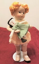 12" Porcelain Doll LOVE IS BLIND 1988 Royalton Bessie Peas Gutmann NEW w/Box COA
