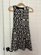 PINK Victoria’s Secret Size XS Aztec Print Skater Dress With Open Back