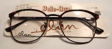 Vintage ELAN 43 Demi Wine 51/18 Metal Eyeglass Frame New Old Stock 380
