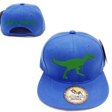 Kid's Favorite Dinosaur Tyrannosaurus Baseball Cap Hat Snapback ROYAL BLUE