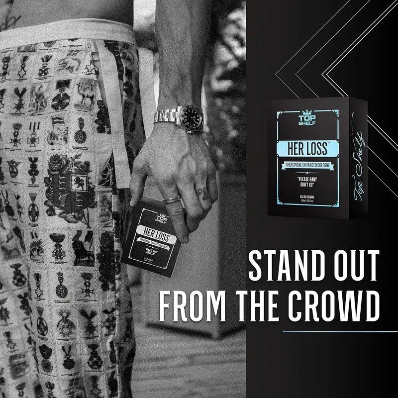 Her Loss Colonia para Hombres Eau De Cologne Aroma Herbal Natural Larga Duración Foto 3 de 4