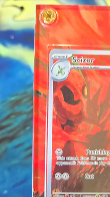 Carta Pokémon Scizor 205/197 – Llamas De Obsidiana, Rareza Ilustración Rara, Holo Foil Arte Completo