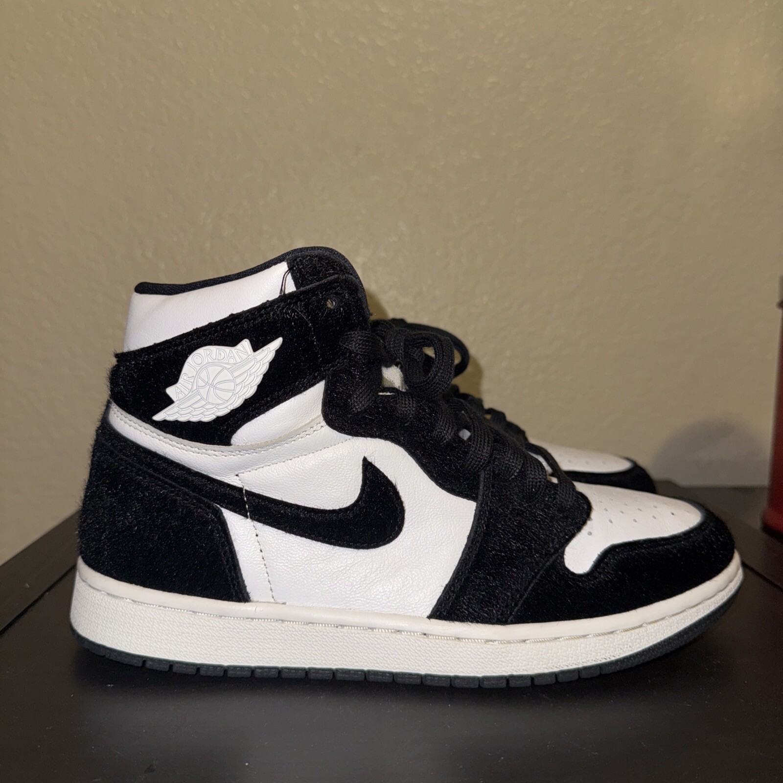 Nike Jordan 1 Retro High OG Twist Pony 2019 taglia 7 5 bianco nero CD0461 007