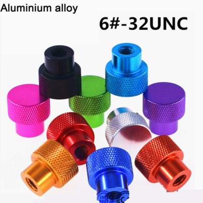 UNC 6#-32 Aluminium Blind Hole Knurled Thumb Nuts High Type Hand Grip Knobs Nut