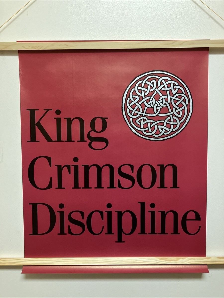 Original 1981 KING CRIMSON DISCIPLINE Vintage Promotional Poster