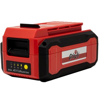 Grizzly Tools 40 Volt (2,5 Ah) Lithium Ionen Akku, passend für 2in1 Geräte - Set